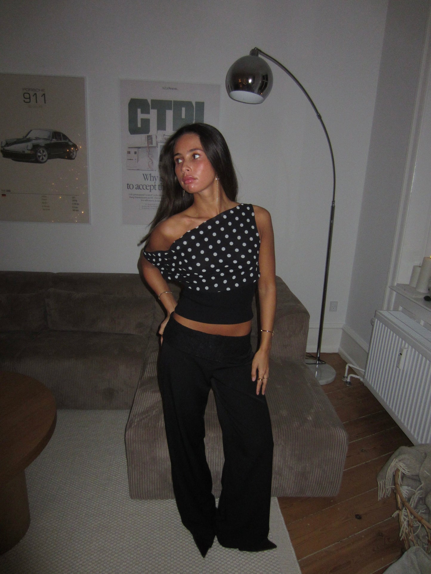 PolkaDrape™ Asymmetrical Top
