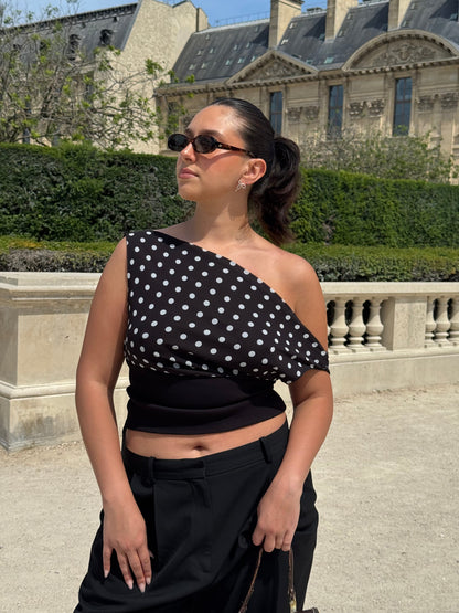 PolkaDrape™ Asymmetrical Top