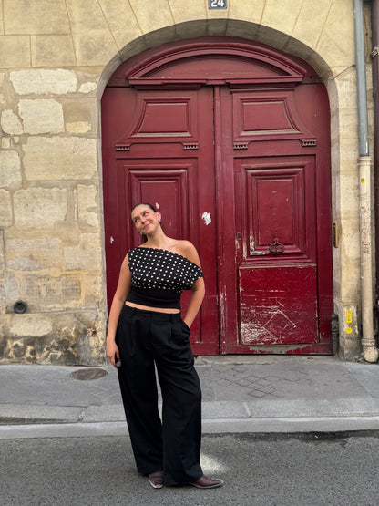 PolkaDrape™ Asymmetrical Top