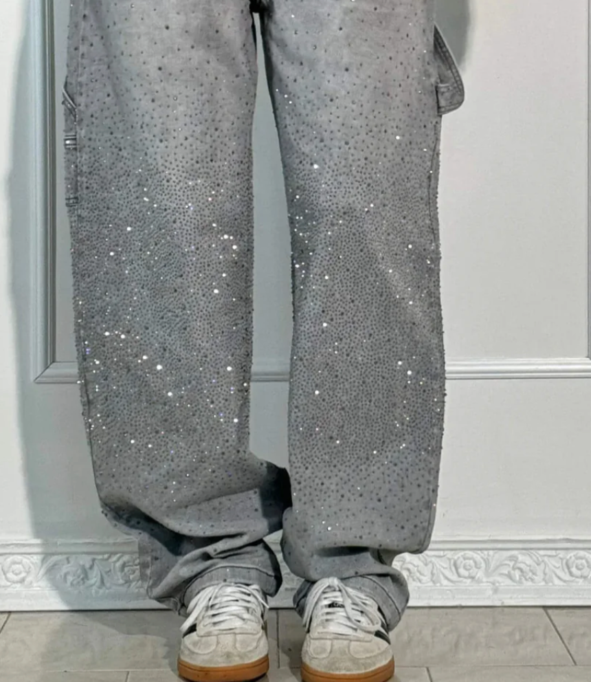 The Airy Rhinestone Jeans