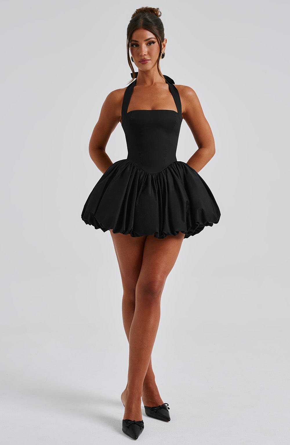 FlareBubble™ Backless Mini Dress