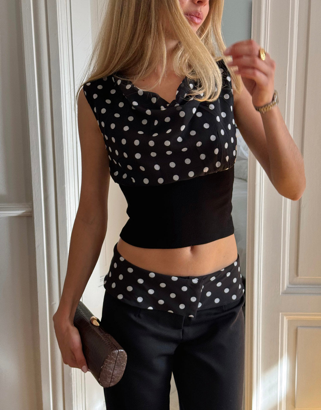 PolkaDrape™ Asymmetrical Top