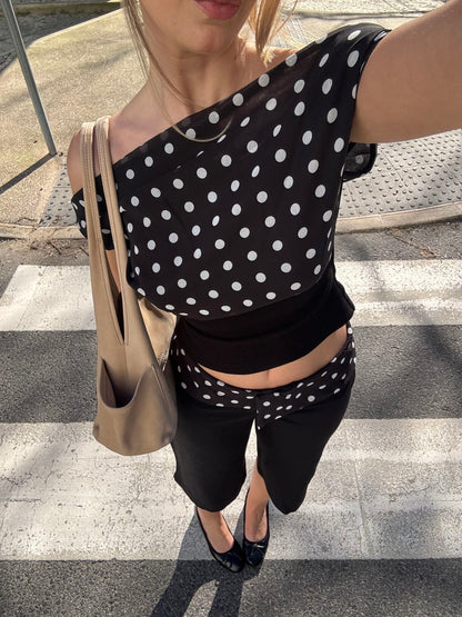 PolkaDrape™ Asymmetrical Top