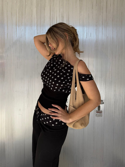 PolkaDrape™ Asymmetrical Top